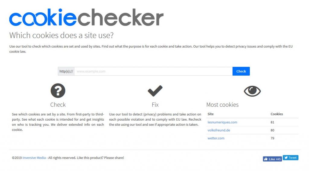 Cookie Website Test - Cookie Hinweis